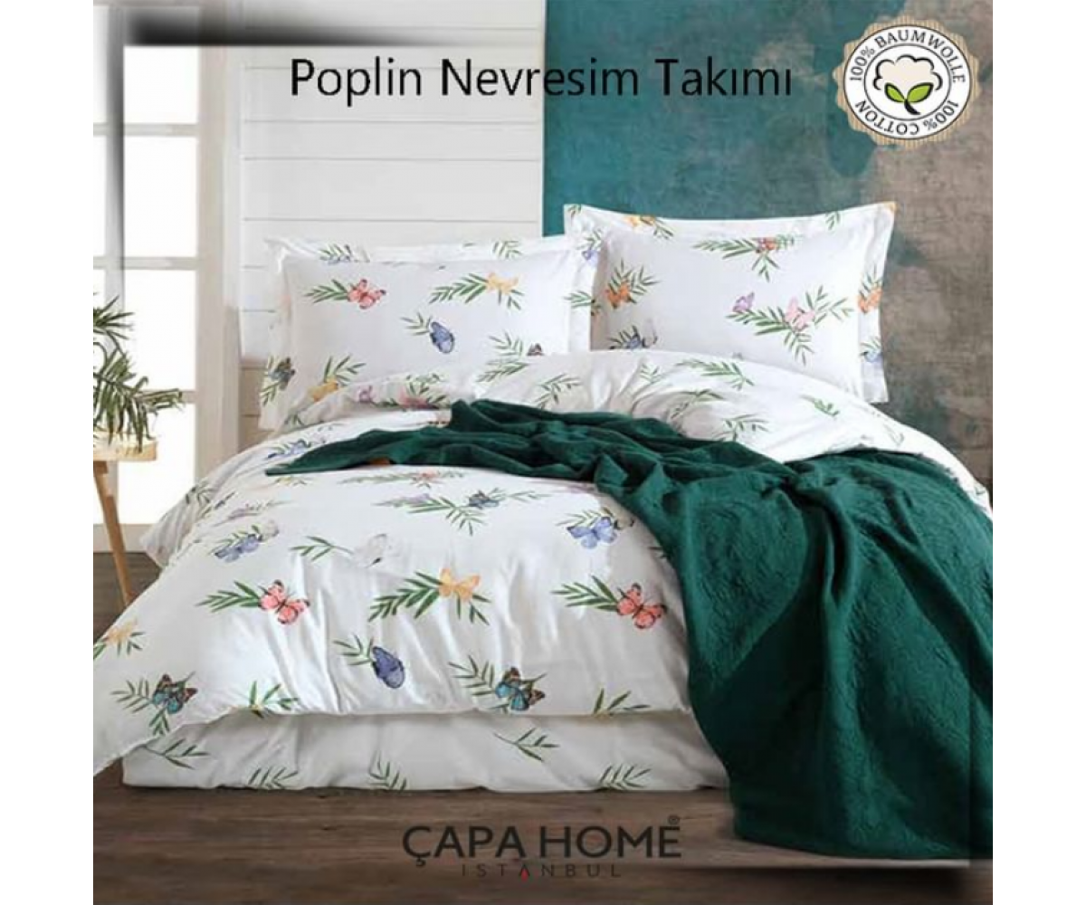 Çapa Home Poplin Nevresim Takımı %100 pamuk